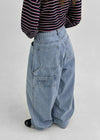 Pantalons en denim large Hill Rent Carfender