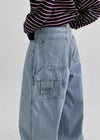 Pantalons en denim large Hill Rent Carfender