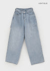 Pantalons en denim large Hill Rent Carfender