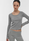 [B-BASIC] Standard Nagrang U-Neck Long Sleeve T-Shirt (2SIZE)