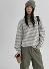 Gleeman Loose Fit Striped Knit