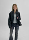 Meloan Two-way Leather Jumper