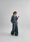 Pantalons en denim larges pliables Lexcent