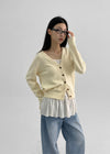 Musto Loose Fit V-neck Knit Cardigan (30% ขนแกะ)