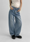 Pantalons en denim droit Rioz