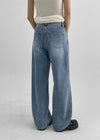 Rioz Waschbare Gerade Denim-Hose