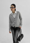 Musto Loose Fit V-neck Knit Cardigan (30% wool)