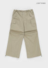 Meten Nylon Cargo Pintunk Two-way Pants