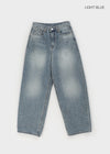 Pantalons en denim large Lumkin Washing Bijo