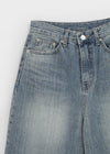 Pantalons en denim large Lumkin Washing Bijo