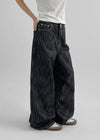 Comfin Non-fade Wide Denim Pants