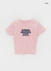 Polybean Lettering Short Sleeve T-shirt