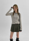 Lavits See -through Long Sleeve T-shirt (Wool 30%)