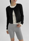 Poia Round Dot Crop Cardigan