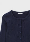 Poia Round Dot Crop Cardigan