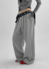 Shapo Low Banding Wide String Pants