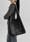 Lielbin Eyelet Leather Shoulder Bag