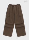 (UNISEX) Periting Parachute Cargo Wide Two-Way Pants