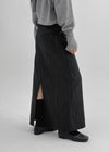 Linka Stripe Cut Out Long Skirt