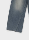 Chapon Strap Washing Wide Denim Pants