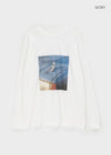 Supia Overfit Printing Long Sleeve T-shirt