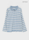 Hoots Stripe Collar Knit