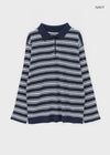 Hoots Stripe Collar Knit