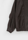 Chuet Raglan High-neck Leather Jacket