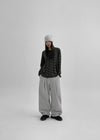 (UNISEX) Trong Pintuck Wide String Pants