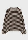 (UNISEX) Minchon Round Stripe Cardigan