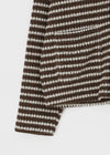 (UNISEX) Minchon Round Stripe Cardigan