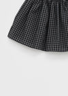 Paling Check Flare Banding Mini Skirt