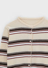 Turking Stripe Knit Round Cardigan