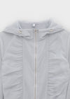 Sentom Shirring See-through Windbreaker