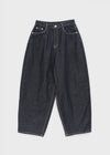 Coblem Pocket Raw Wide Denim Pants