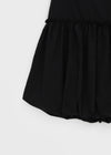 Pelper Nylon Back Banding Balloon Long Skirt