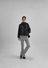 Melven Dot High Neck Wind Breaker Jumper