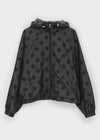 Melven Dot High Neck Wind Breaker Jumper