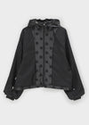 Melven Dot High Neck Wind Breaker Jumper