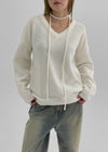 Aldet Set - V-neck Knit, Muffler