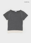 Duper Layered Semi Crop Short Sleeve T-shirt