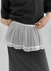 Below Layered Frill Banding Skirt