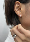 (Silver 925) Lidit Punching Ling Earrings