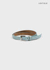 Cheate Square Slim Leather Belt