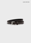 Cheate Square Slim Leather Belt