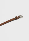 Cheate Square Slim Leather Belt