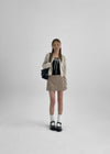 Three-Tita Low Waist Mini Skirt