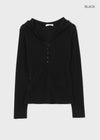 Pommis Ribbed Hood Long Sleeve T-shirt