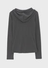 Pommis Ribbed Hood Long Sleeve T-shirt