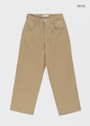 (UNISEX) Weirgen Adjuster Buckle Wide Cotton Pants